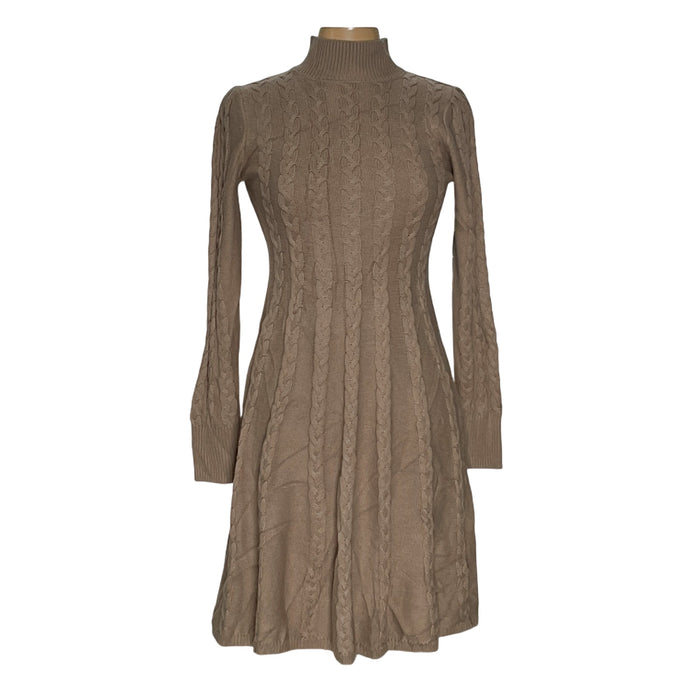 Jessica Howard Beige Blouson Dress, Size S