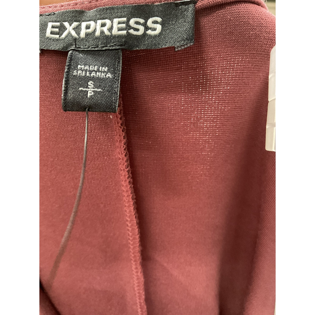 Express Brown A-Line Midi Dress, Size S