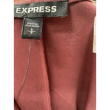 Express Brown A-Line Midi Dress, Size S