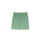 Bode Women's Green Mini Tweed Skirt