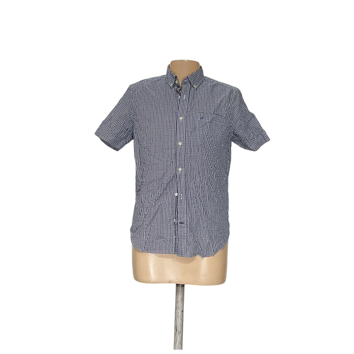 Nautica Men's Blue Button-Up Shirt M