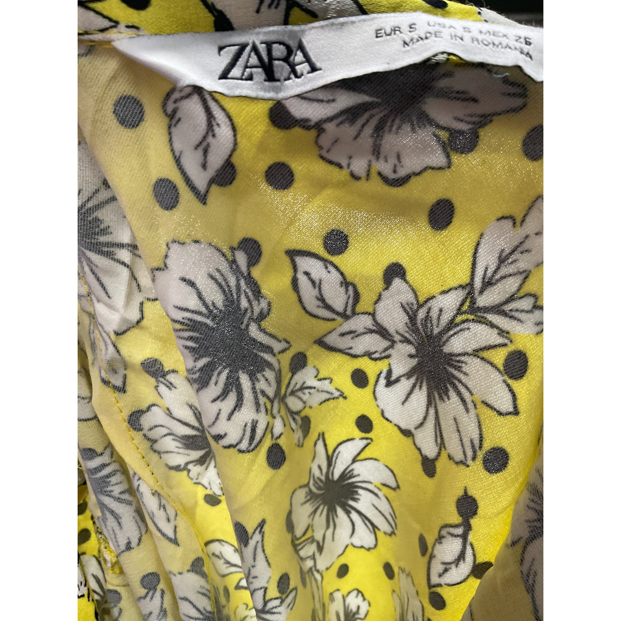 ZARA Yellow Maxi Skirt - Women's S