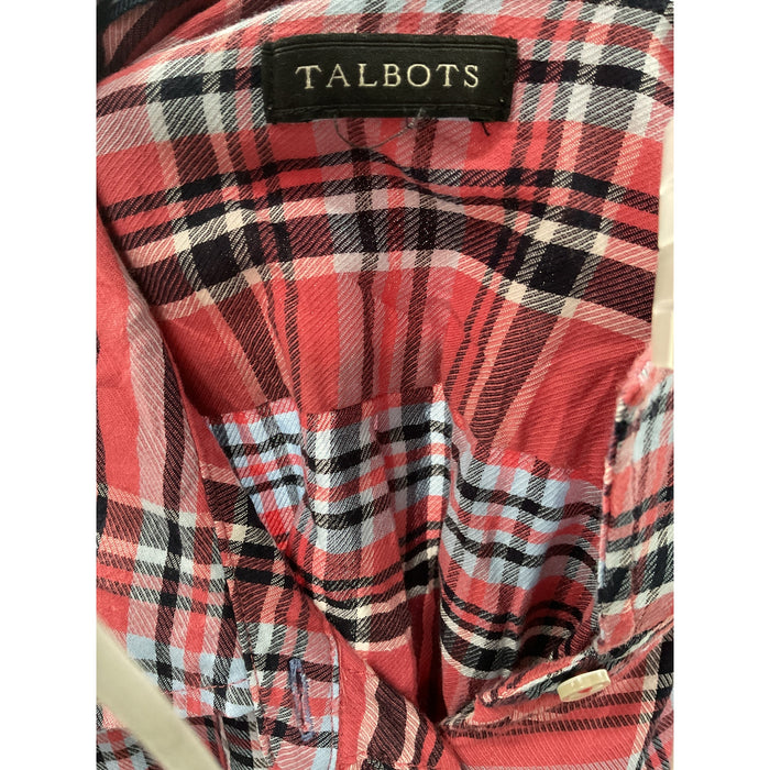 Talbots Multicolor Cotton Button-Up Top