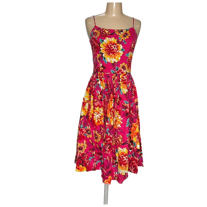 Isaac Mizrahi Multicolor A-Line Midi Dress