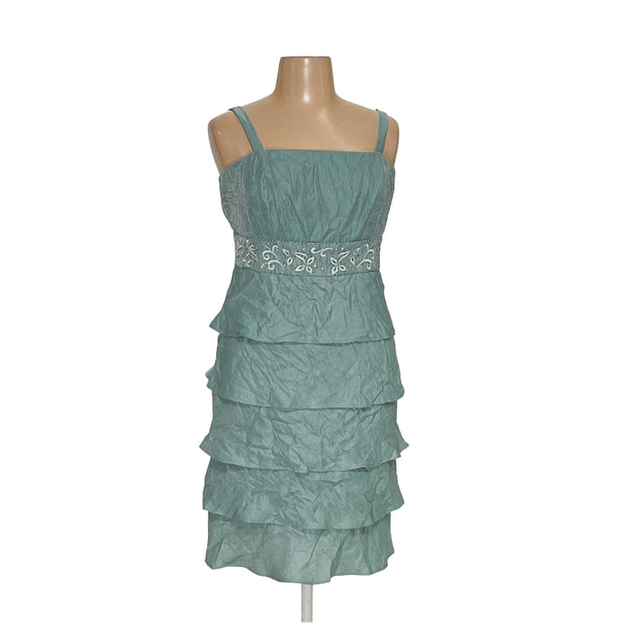 R&M RICHARDS Green Plus Size Shift Dress