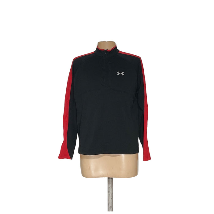 Under Armour Mens Black Henley Sweater - Size LG