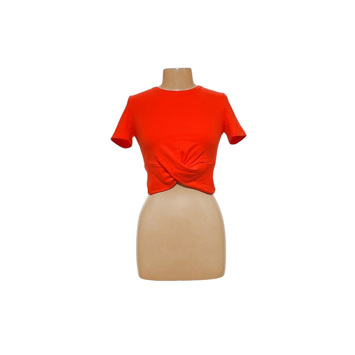 ZARA Women's Orange Cotton Blouse M