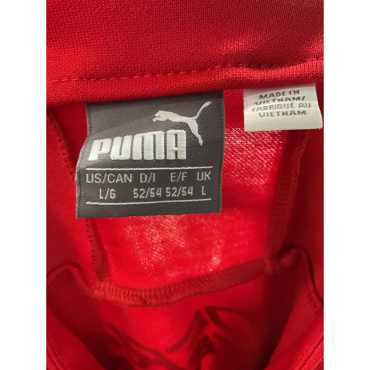 Puma Red Men's Full Zip Sweater - Size L