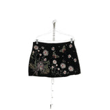 ZARA Multicolor Velvet Mini Skirt M