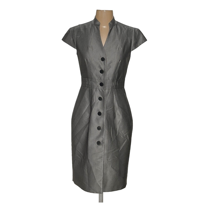 Gray Calvin Klein Midi Shirt Dress