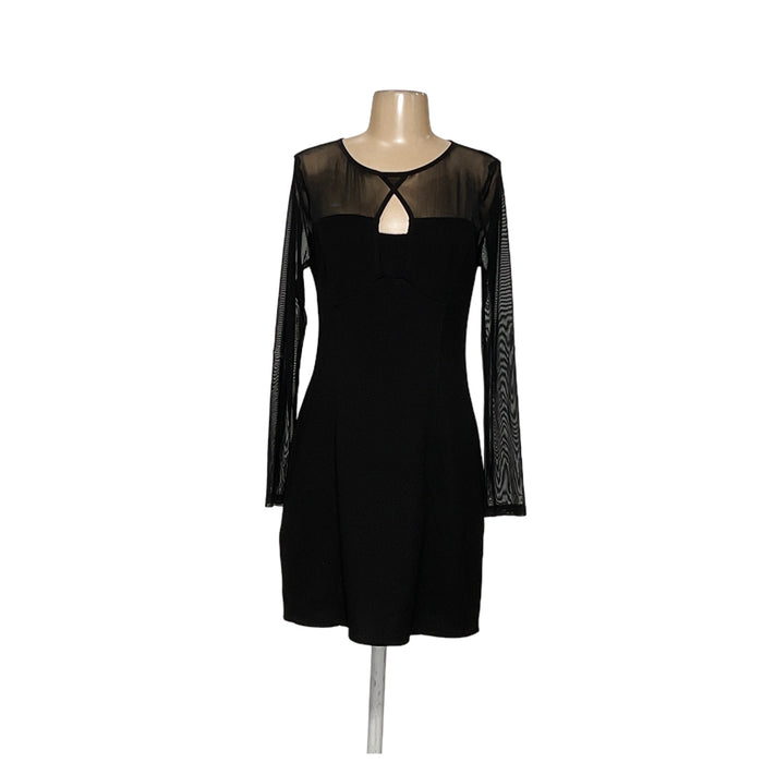 BCBGeneration Black Midi Sheath Dress in Size M