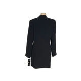 Kasper Black Polyester Overcoat Size 12