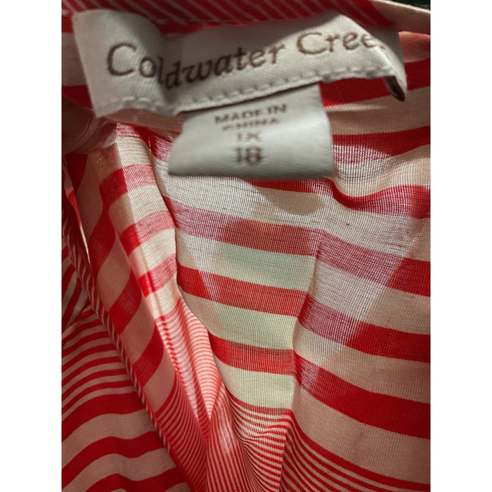 Coldwater Creek Orange 1X Plus Blouse