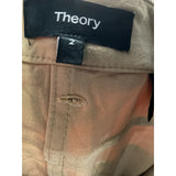 Theory Beige Cotton Ankle Pants - Size 2