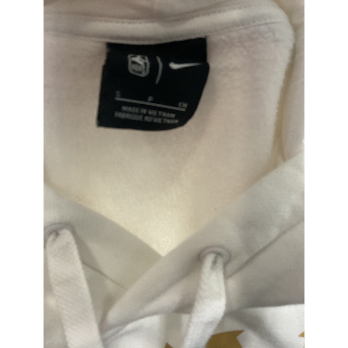 Nike Men's White Cotton Sweater