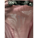 ZARA Pink Polyester Blouse - Women's M