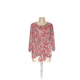 Banana Republic Red Floral Blouse - Women's S