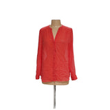 Banana Republic Orange Women's Button-Up Top