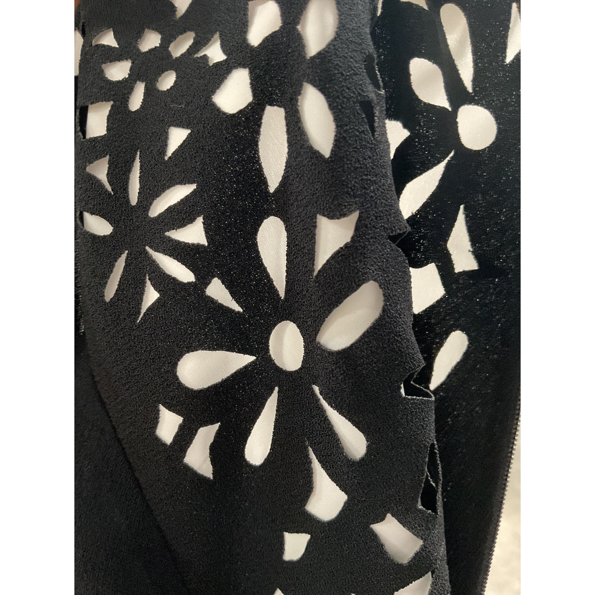 Calvin Klein Black Floral Shift Dress - Size 8