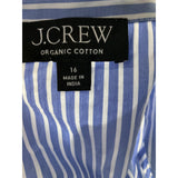 J. Crew Striped Long Shirt Dress, Women's Size 16