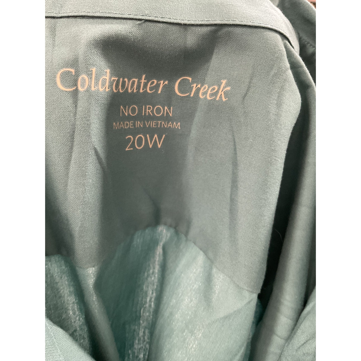 Coldwater Creek Women's Green Button-Up 20W