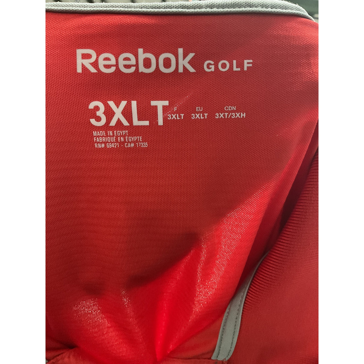 Reebok Red Men's Polo - 3XL