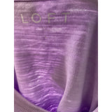 LOFT Purple 100% Cotton Blouse - Women's Size L