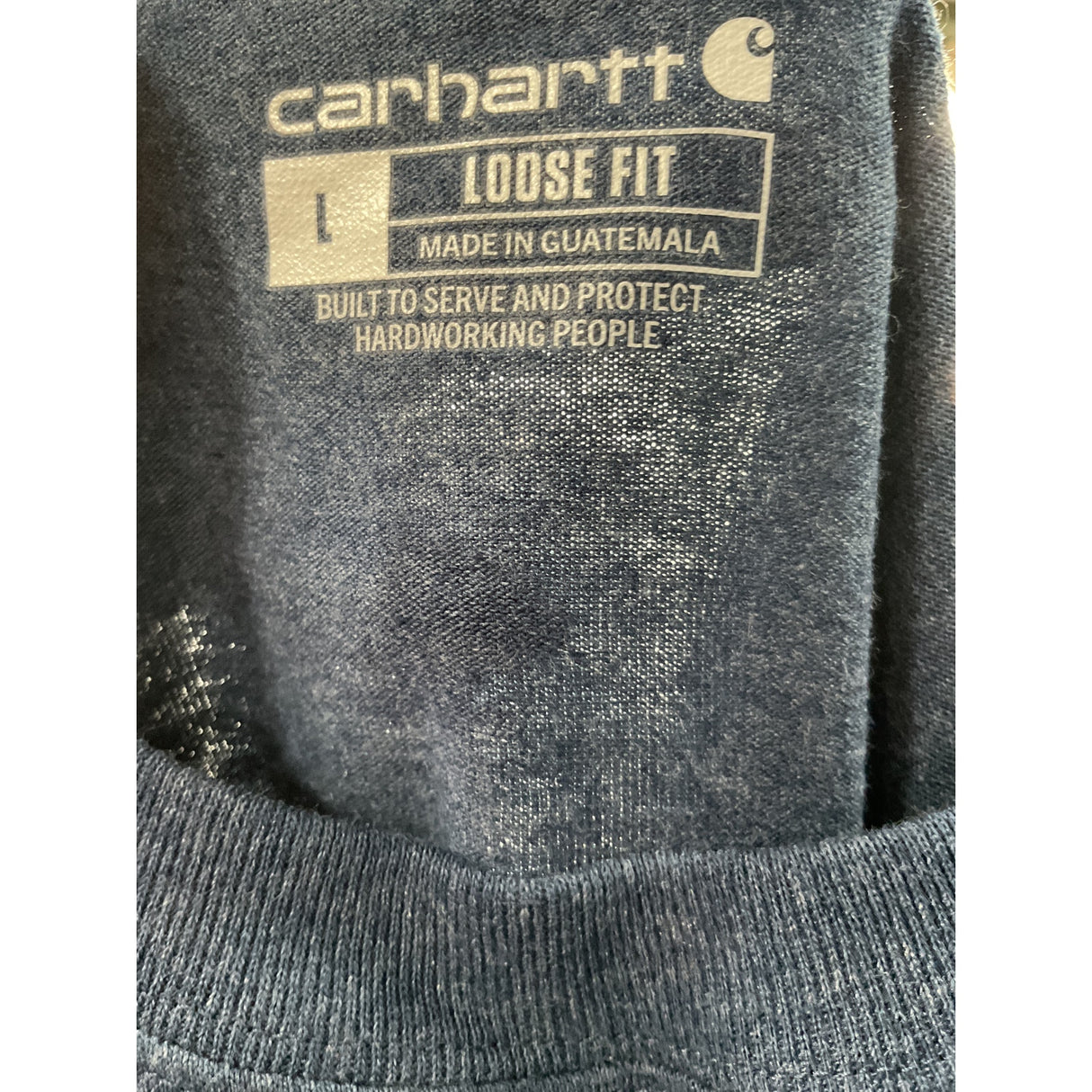 Carhartt Blue Cotton Sweatshirt