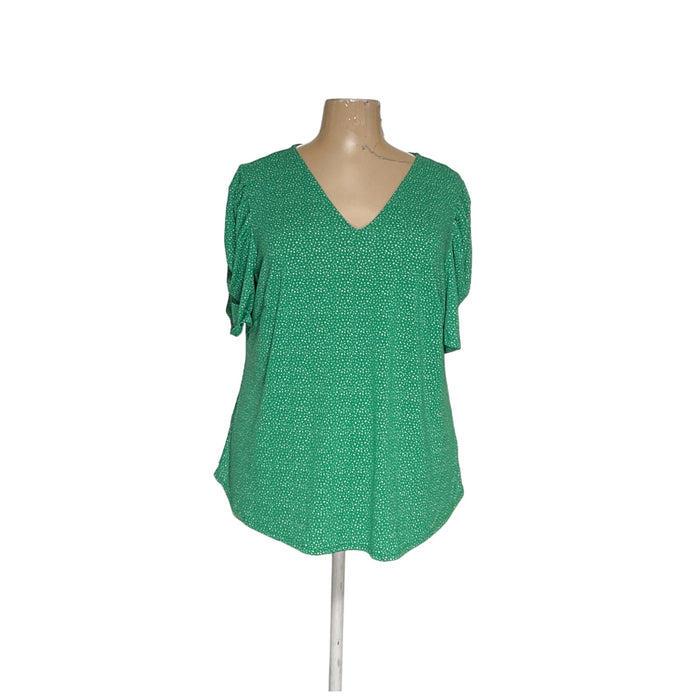 Adrianna Papell 2X Green Blouse