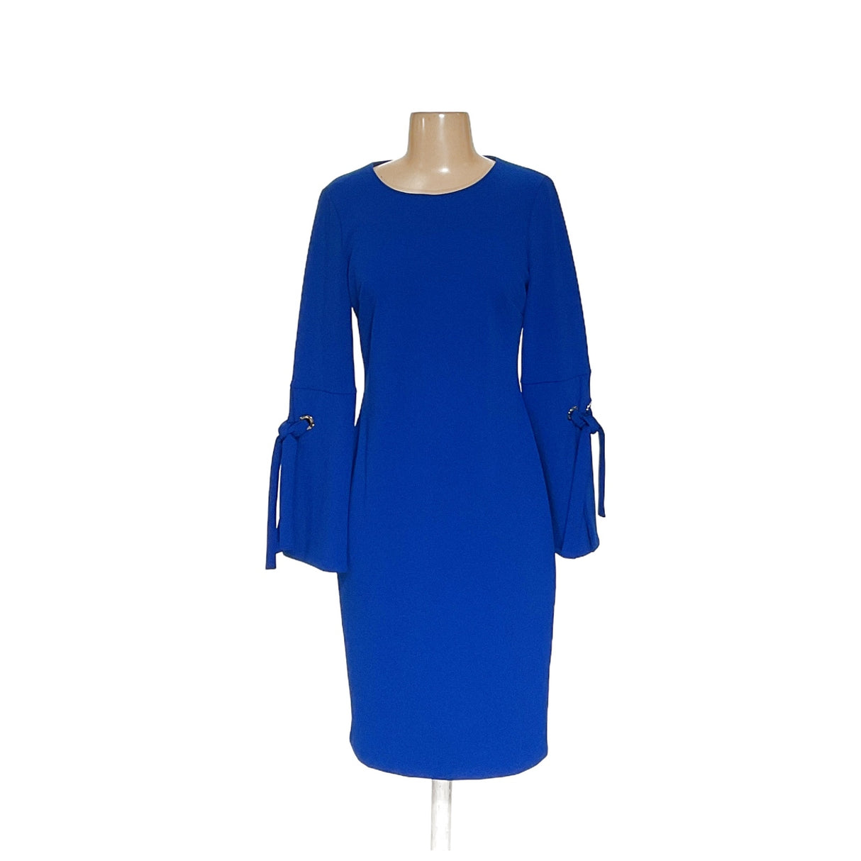 Calvin Klein Blue Midi Sheath Dress