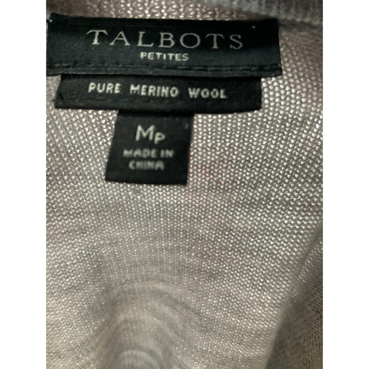 Talbots Gray Merino Wool Blouse - Women's MP