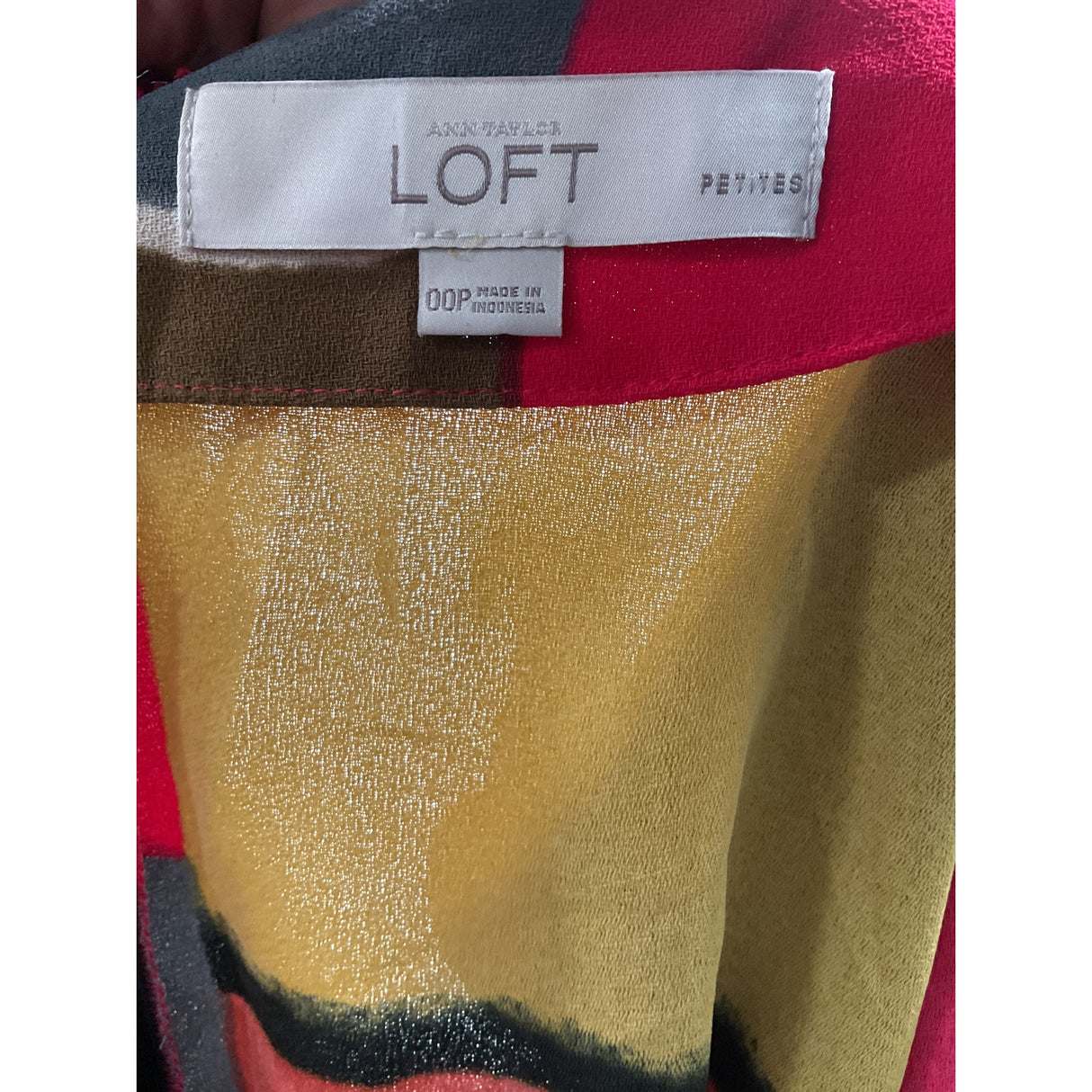 LOFT Multicolor Shift Dress, 00p