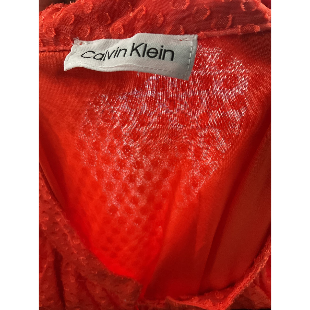 Calvin Klein Orange Blouse, Women's, Size S