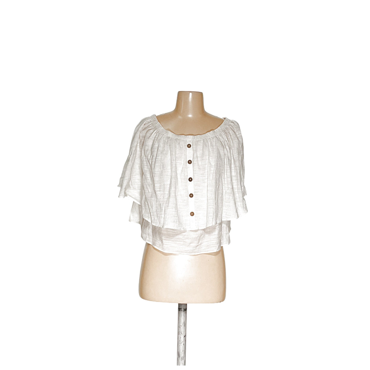 ZARA White Polyester Blouse