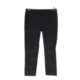 Eileen Fisher Black Cotton/Polyester Canvas Cropped Pants