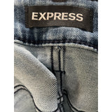 Mens Express Blue Straight Jeans Size 34x32