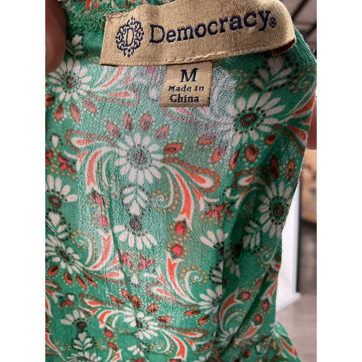 Democracy Multicolored Blouse, Size M