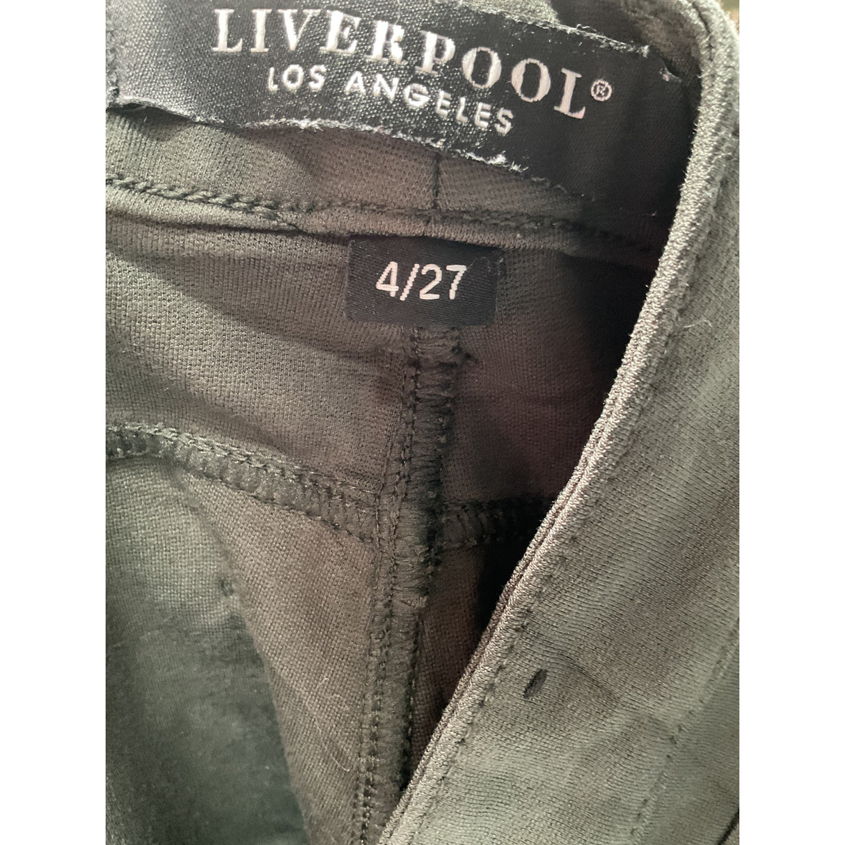 LIVERPOOL Women's Green Ankle Jeans - Size 4