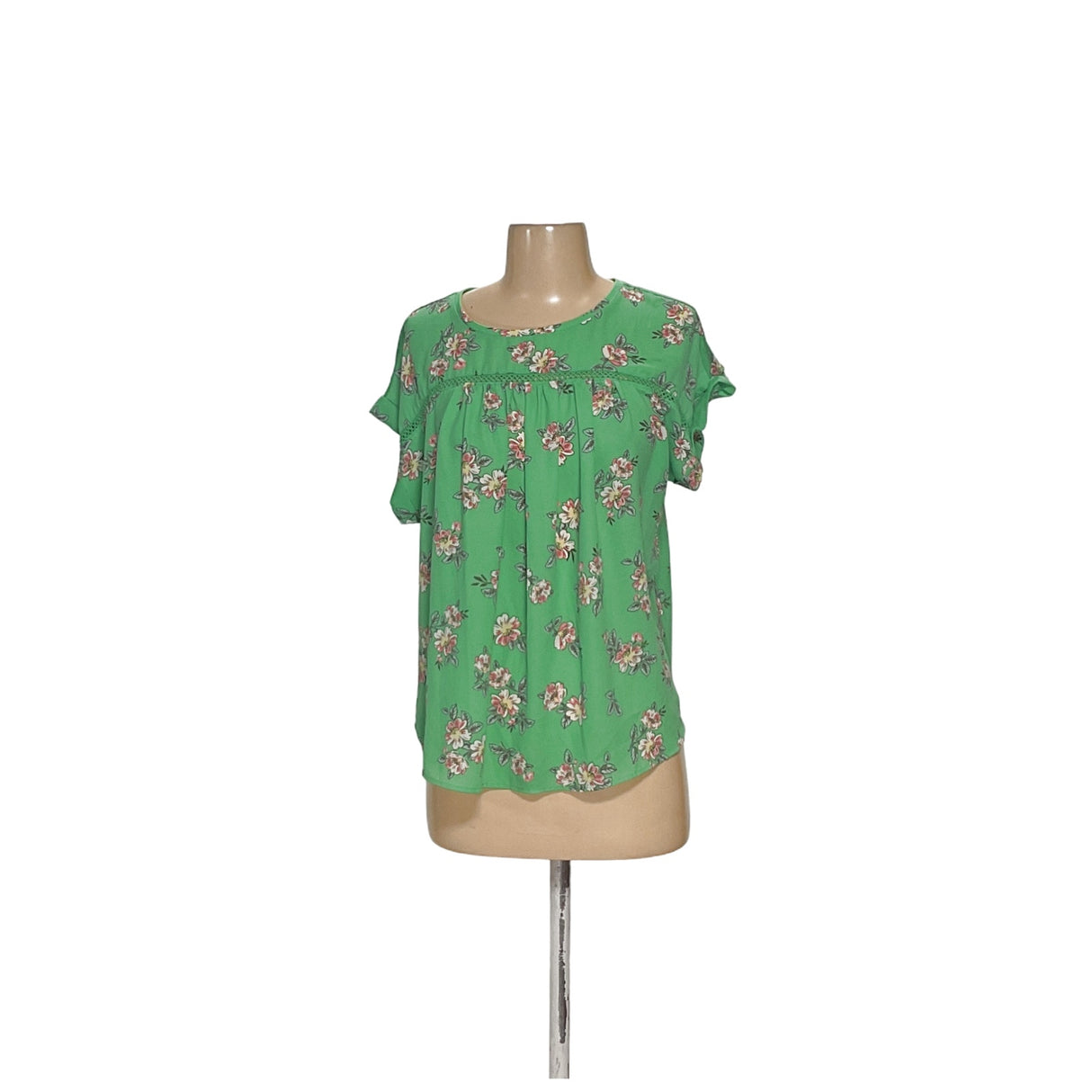 LOFT Green Rayon Blouse - Women's M