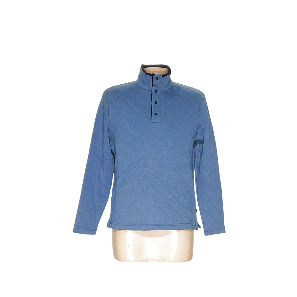 Crown & Ivy Men's Blue Henley Sweater