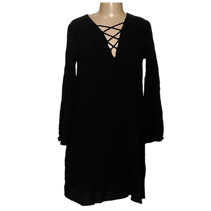 Astr Black Shift Dress