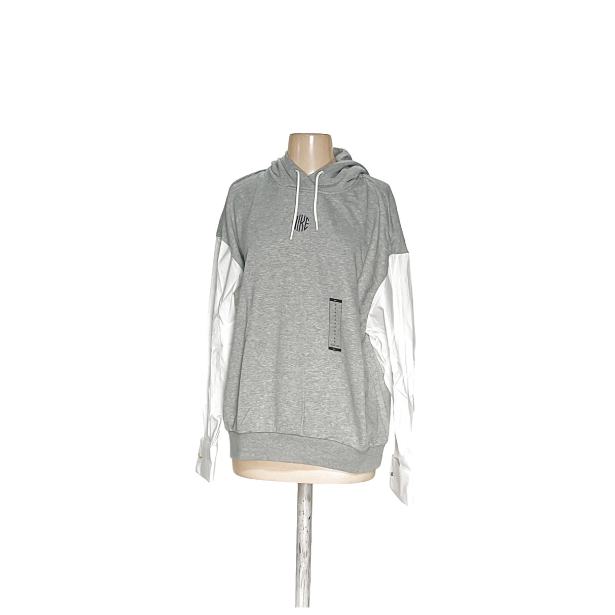 Nike Gray Cotton Hoodie for Women