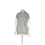 Nike Gray Cotton Hoodie for Women