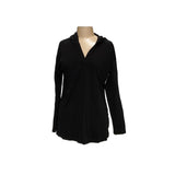 Isaac Mizrahi Black Activewear Top, Size L