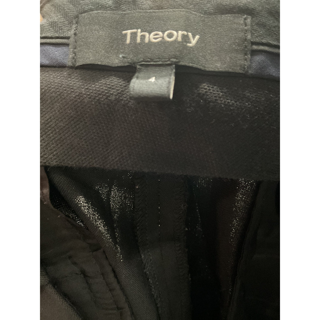 Theory Black Wool Ankle Pants-Size 4