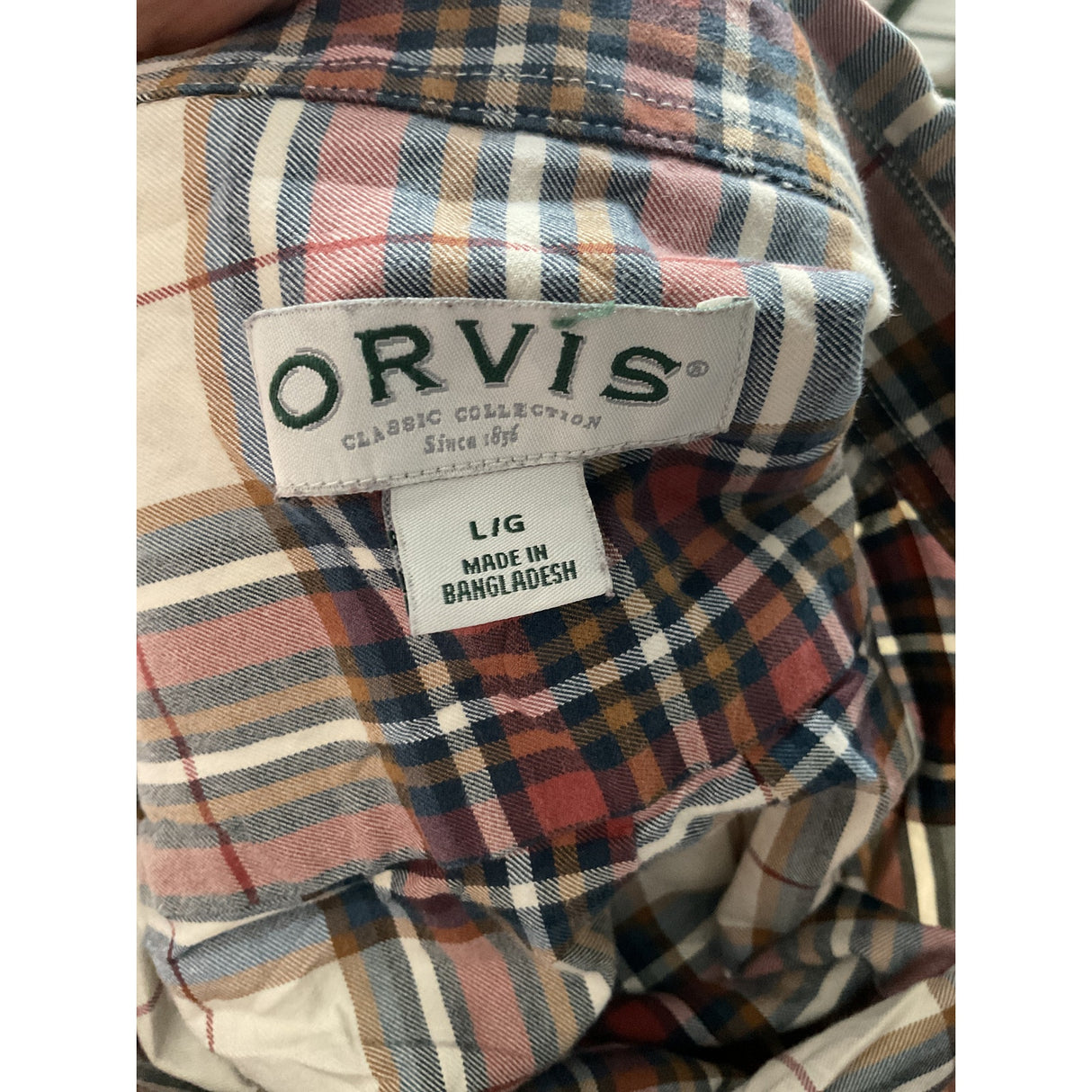 Orvis Multicolor Men's Dress Shirt L