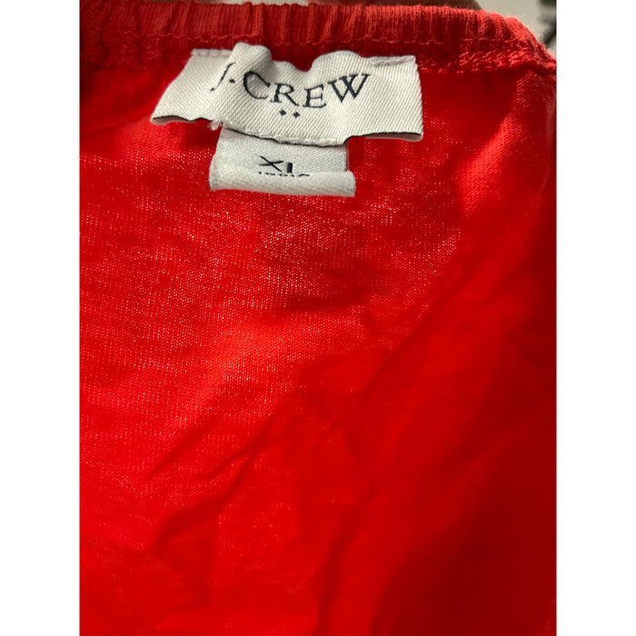 J. Crew Orange Cotton Blouse XL