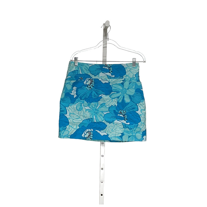 Tommy Hilfiger Blue Cotton Mini Skirt