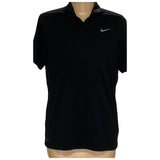 NIKE GOLF Men's Black Polyester Polo