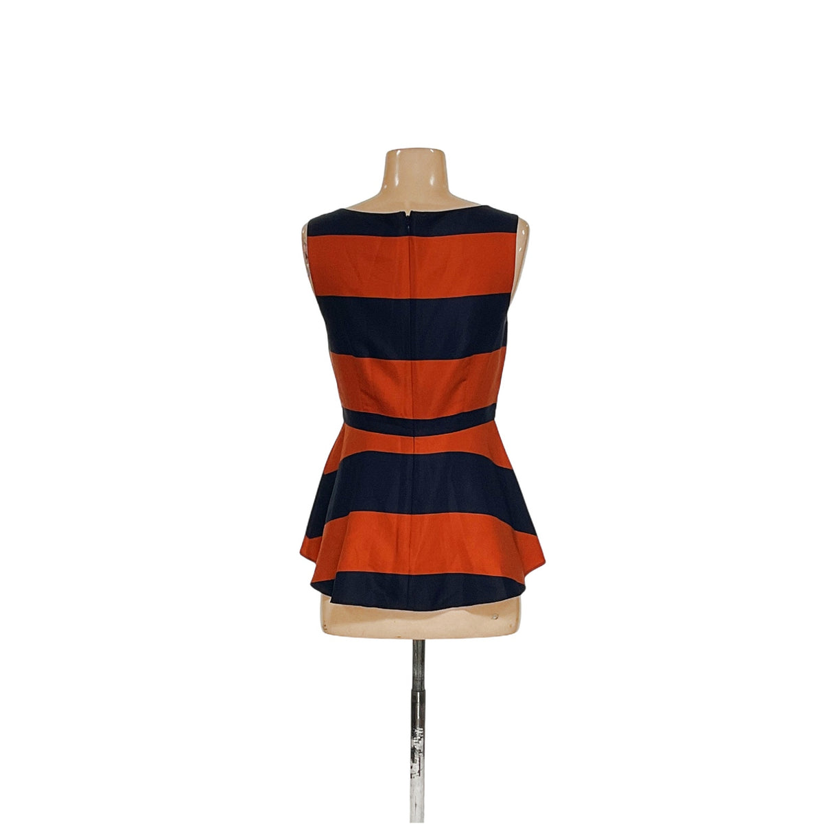 Banana Republic Orange Striped Petite Blouse